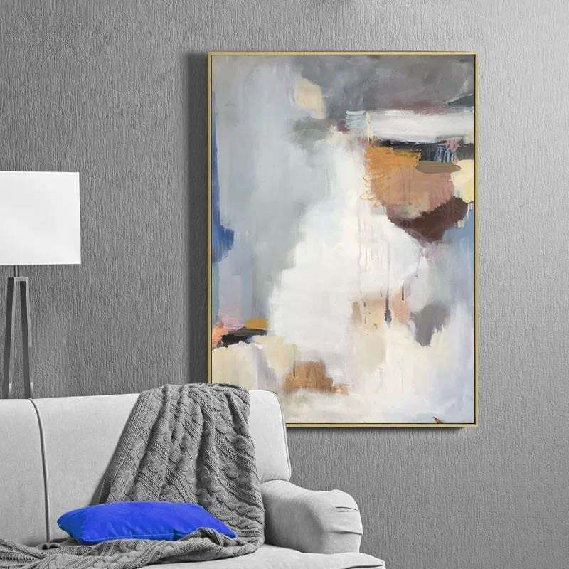 Brown Original Contemporary Abstract Canvas Artwork 3BB81